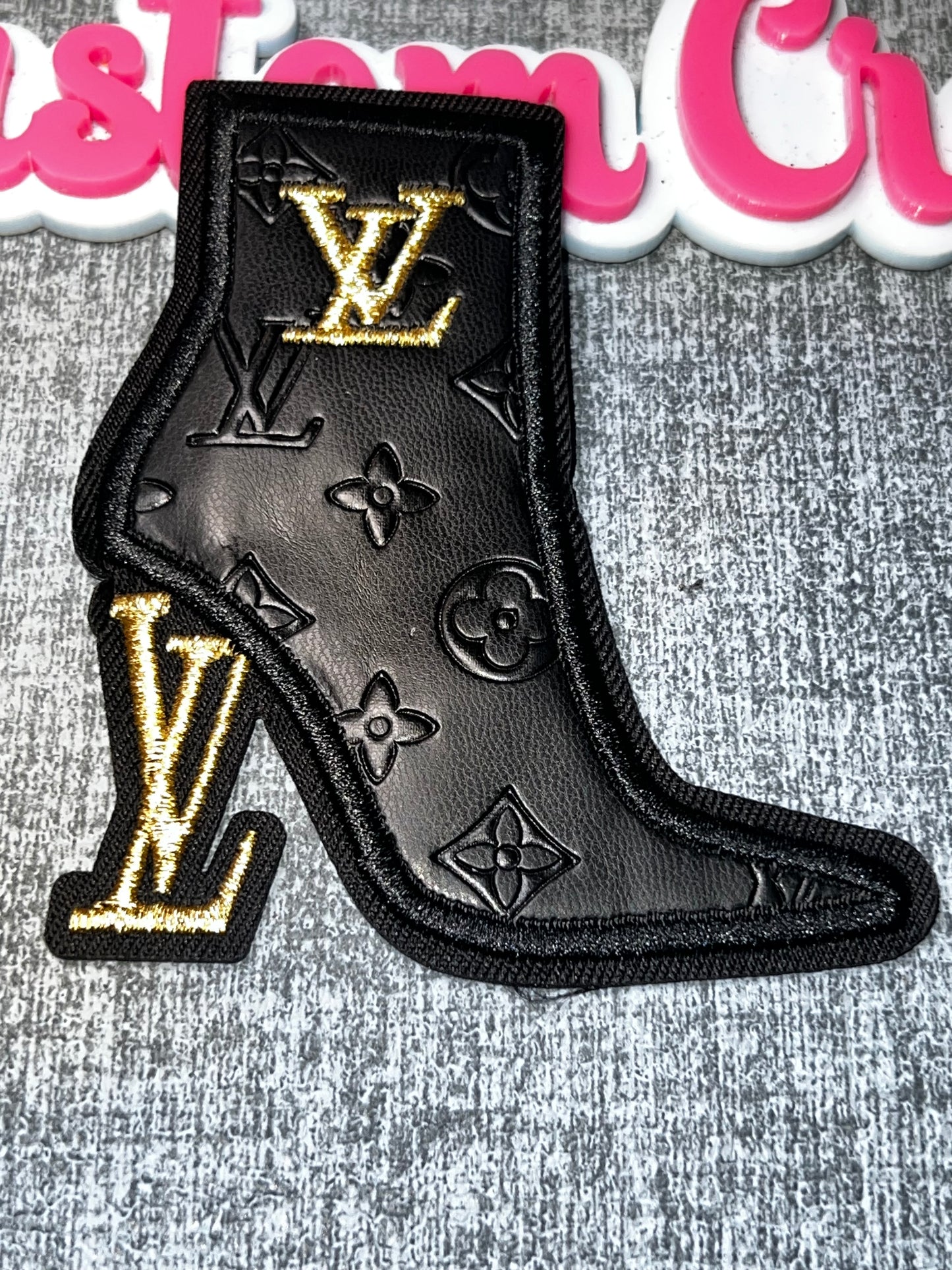 Black High Heel Fashion Patch – Glam Decorative Embellishment