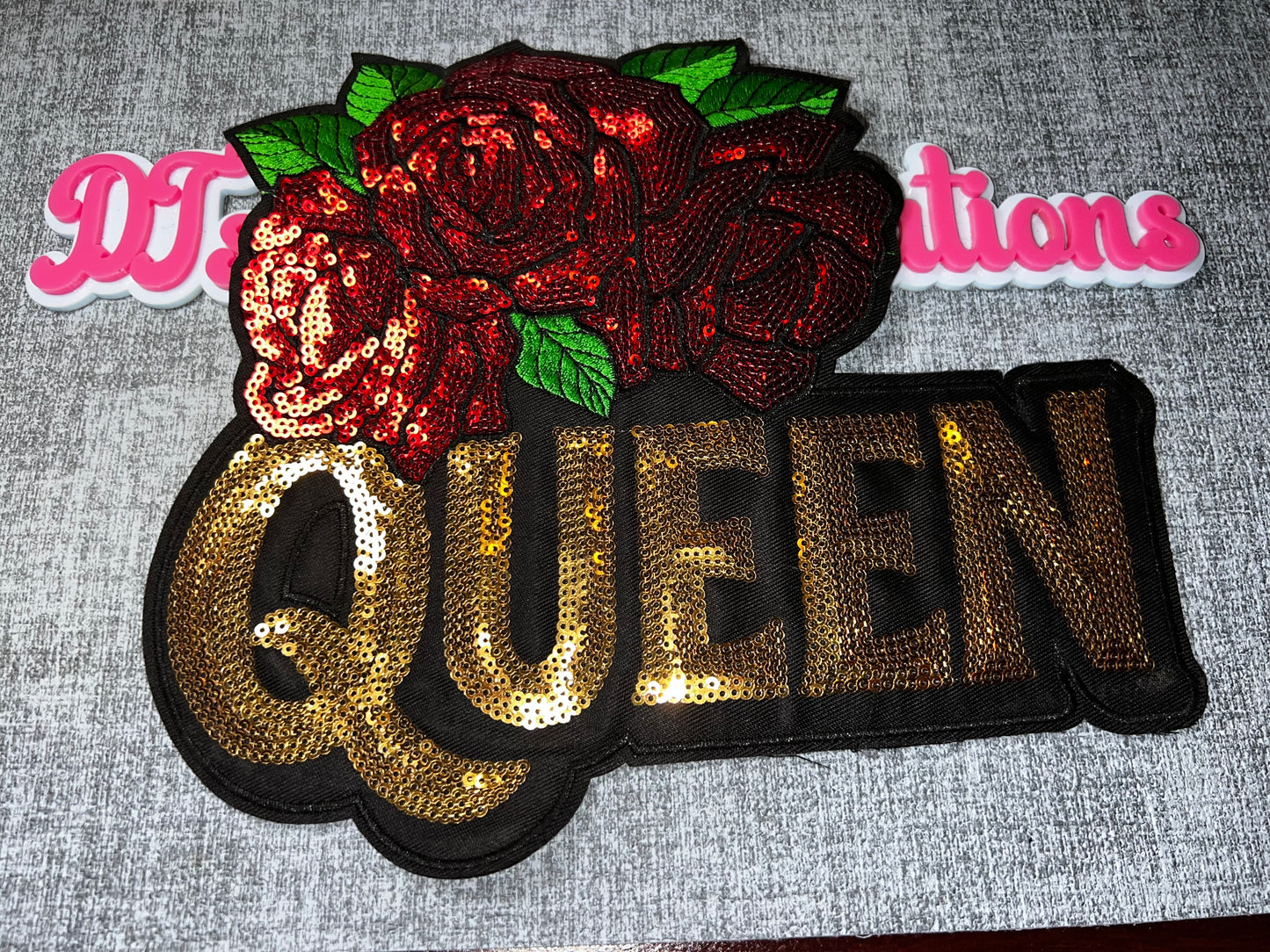 Queen Roses Patch – Sequin Applique