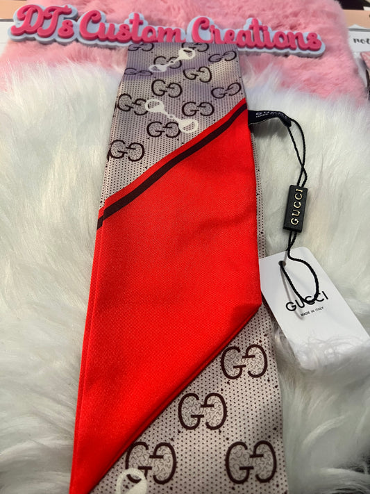 Brown Redish/Orange GG Scarf