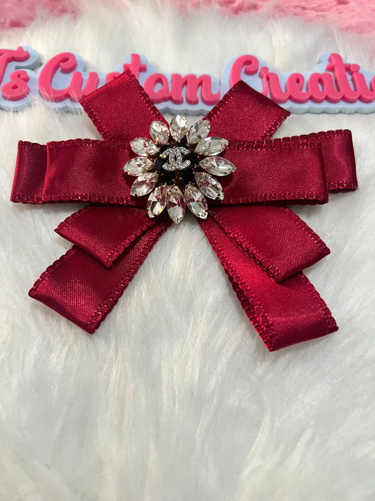 Red Ribbon CC Brooch