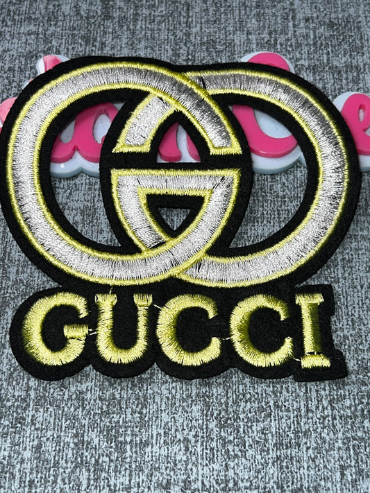 Double Circle Fashion Patch – Embroidered Statement Applique