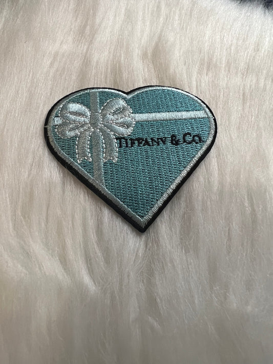 Teal Tiffany Heart
