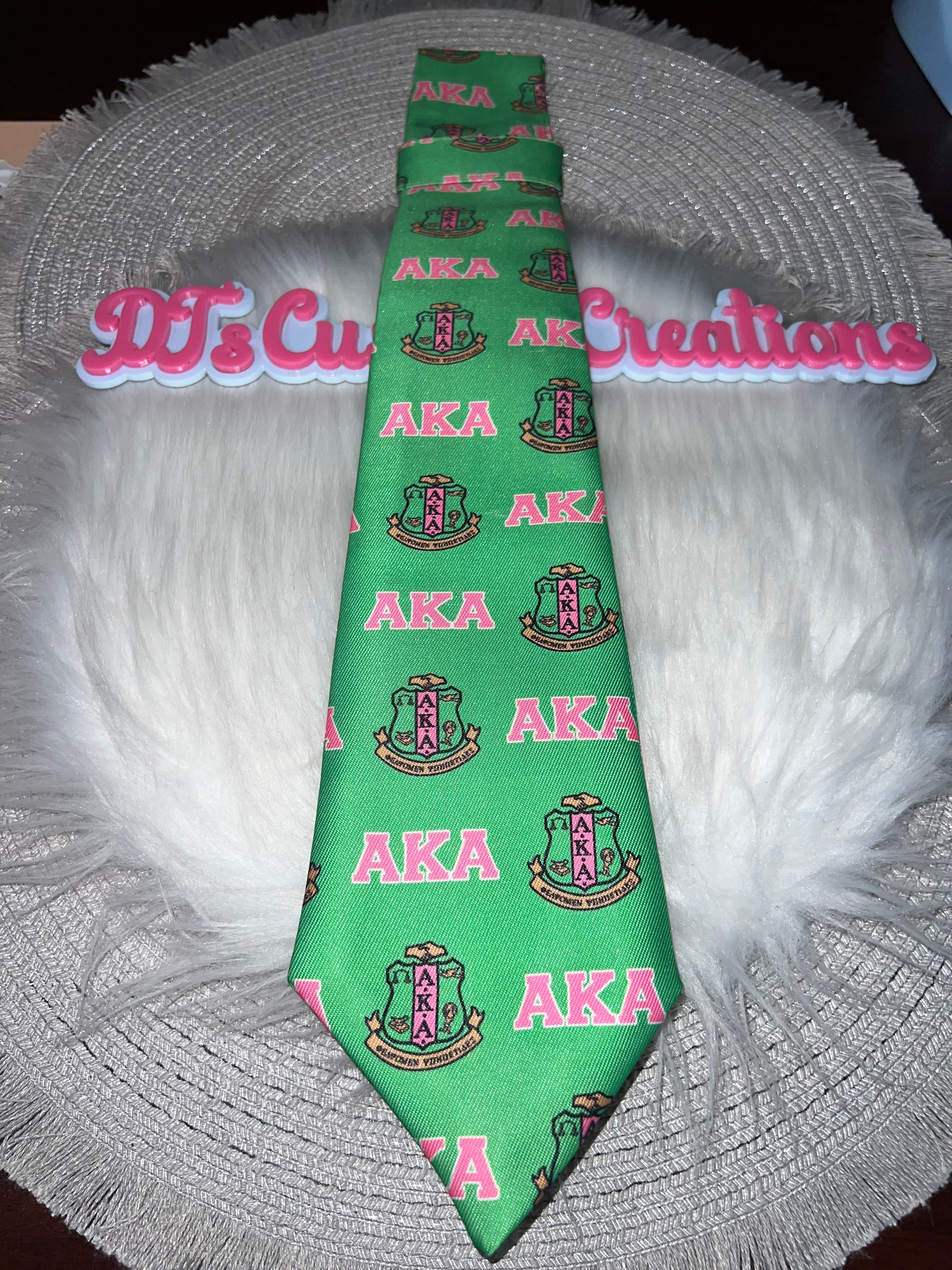 💕 Pink AKA Tie (Alpha Kappa Alpha Inspired) – DT’s Custom Creations