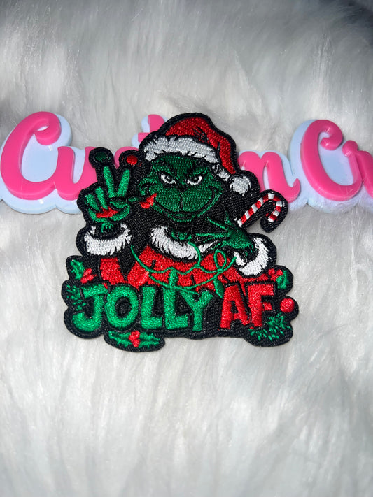 Jolly AF Grinch Patch