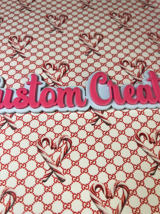 Red Candy Cane GG Christmas