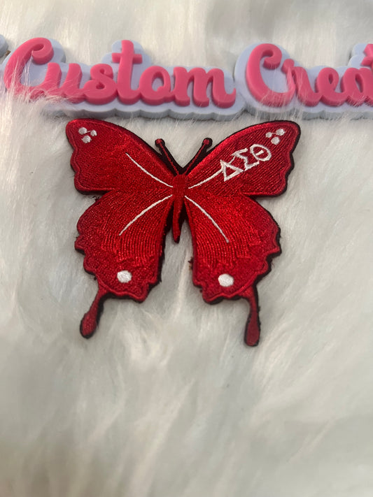 Red White Delta Butterfly