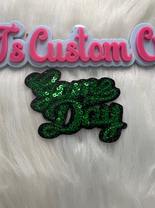 Sequin Green Game Day