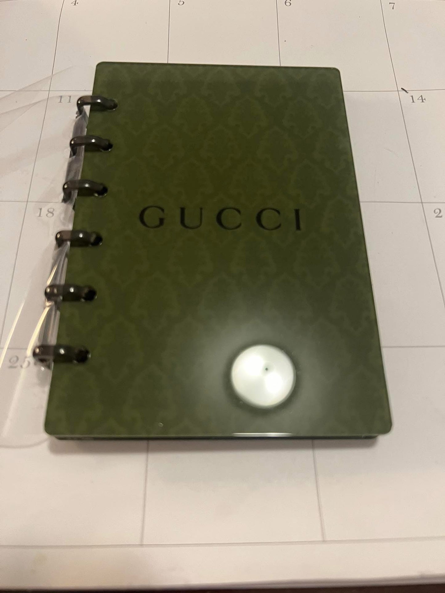 Acrylic Green GG Notebook