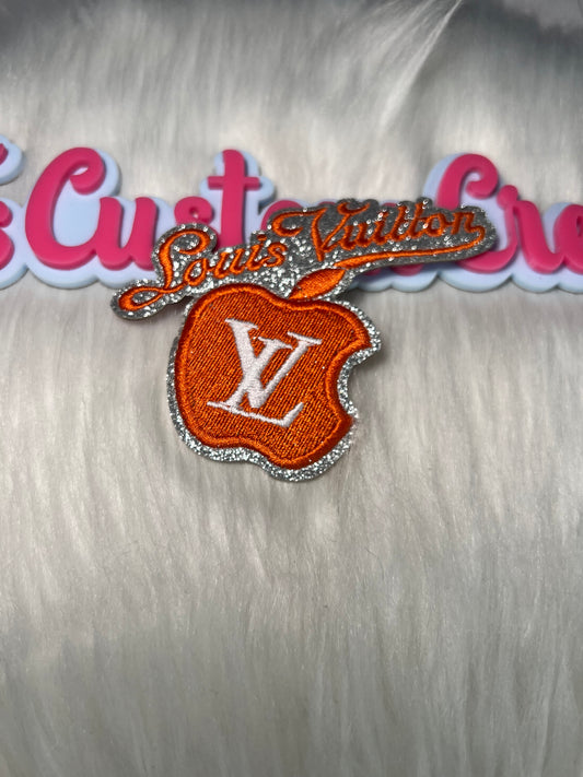 🧡 Orange Apple LV Iron-On Patch