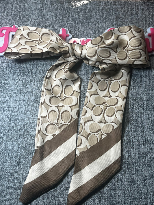 Neutral Signature Scarf Bow – Fashion Hair Accessory