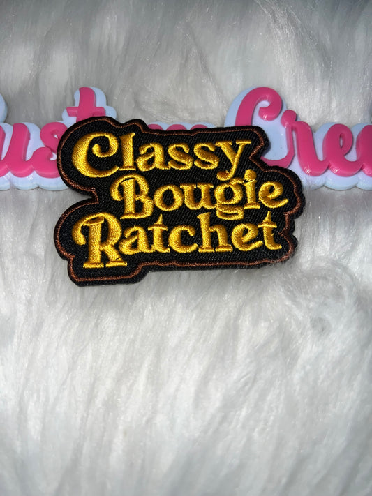 Classy Bougie Ratchet Patch – Iron On