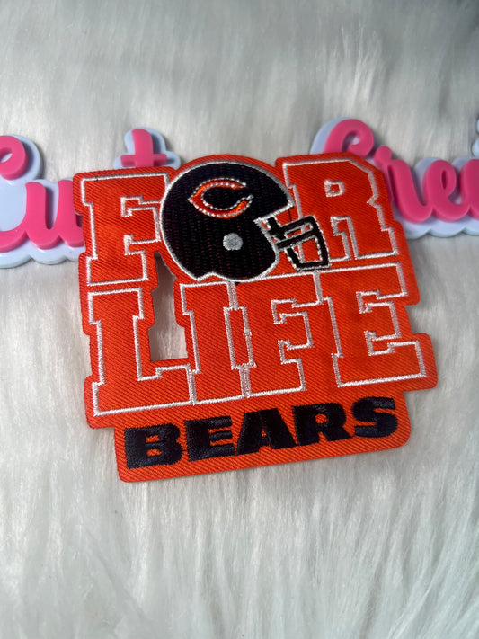 🧡 Bears “For Life” Patch