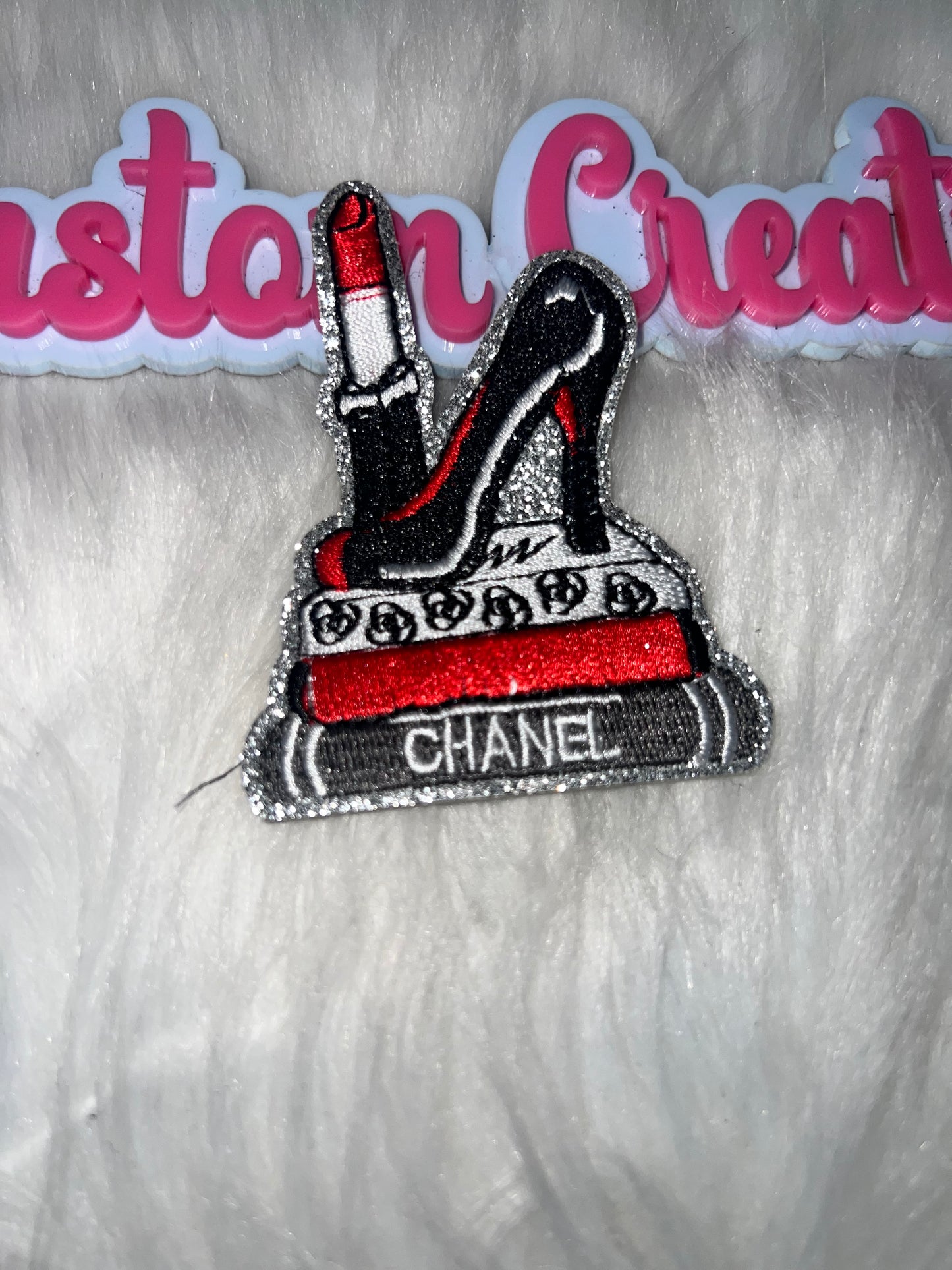 High Heel + Lipstick “CC” Patch