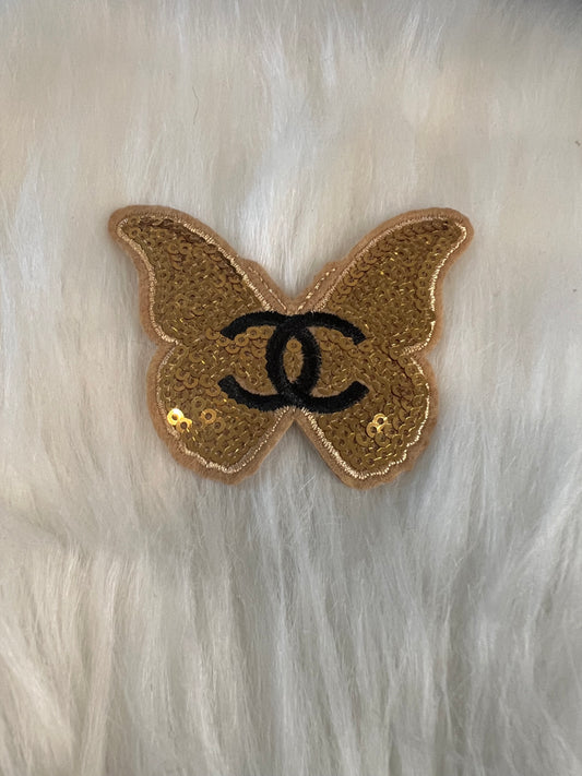 Gold Black CC Butterfly
