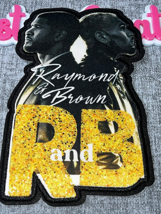 R&B Glitter Letter Patch – Gold Sparkle Statement Appliqué