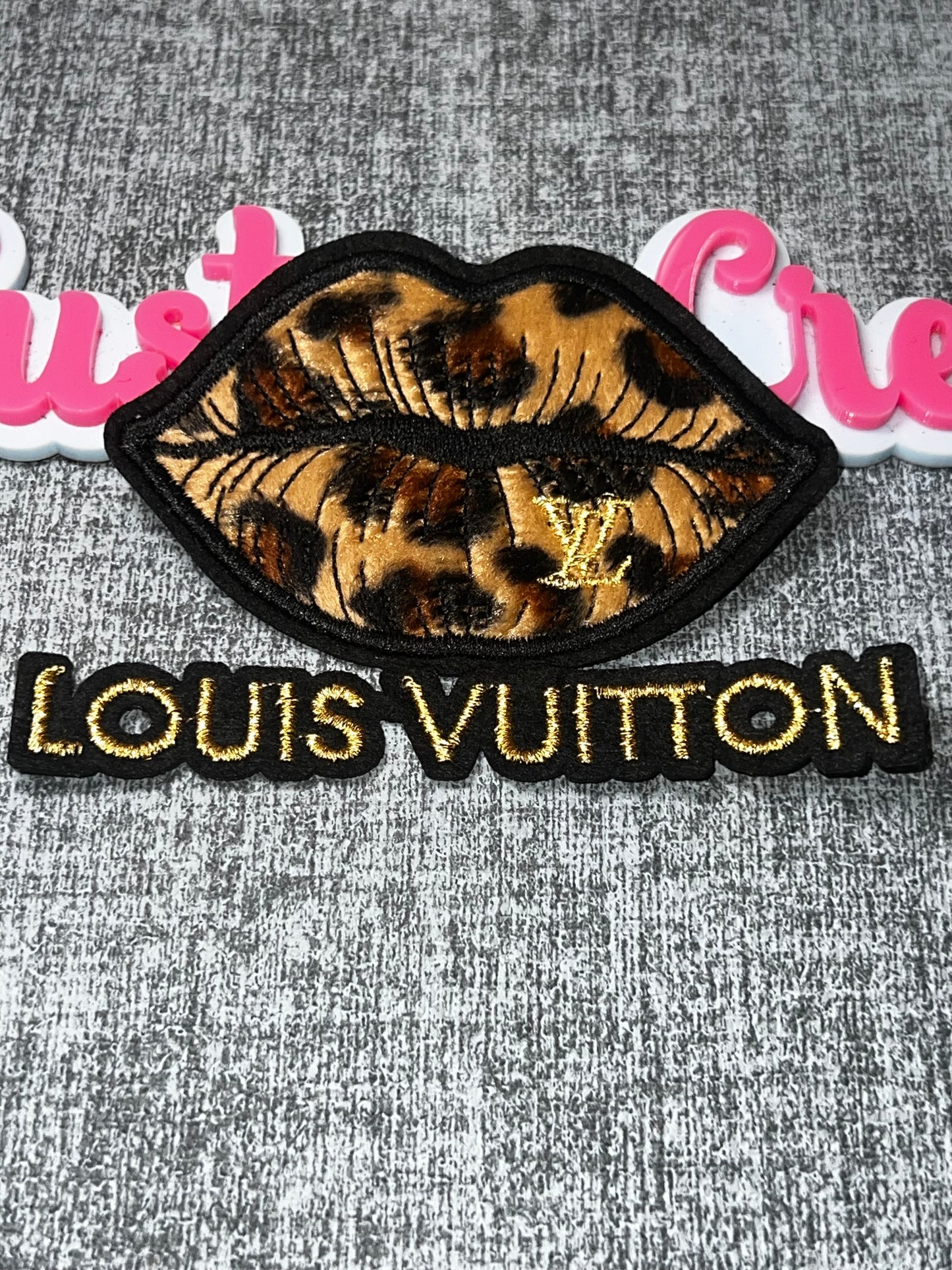 Leopard Print Lips Embroidered Patch – Fashion Decorative Applique