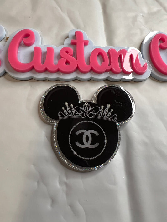 Black Silver Minnie Crown CC