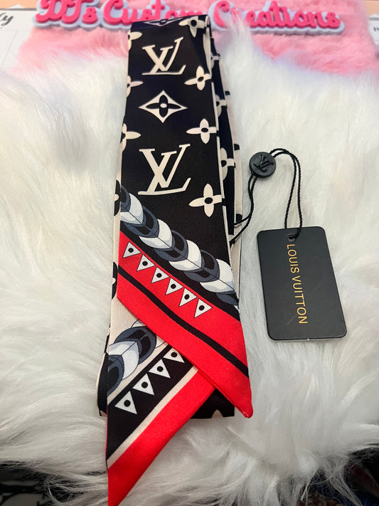 Black Red LV Scarf