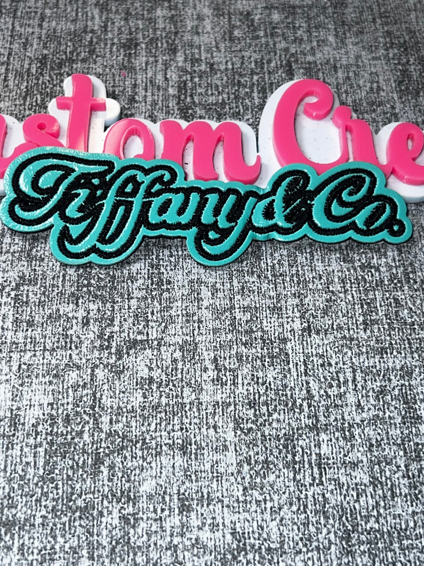 Script Letter Style Patch – Embroidered Iron On Applique