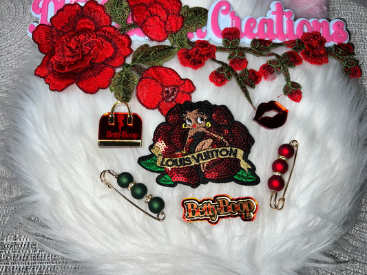 Red Rose Glam Patch Craft Bundle