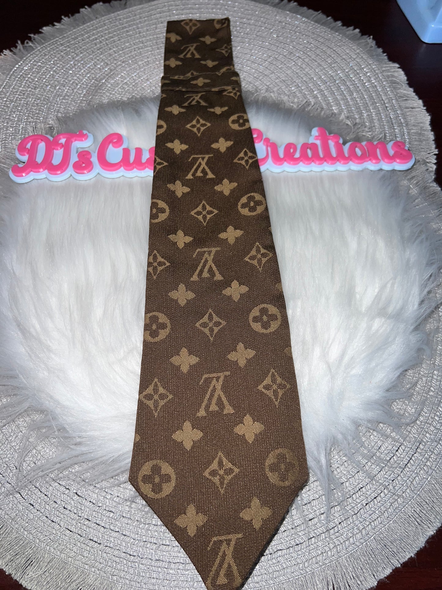 🤎 Brown Designer-Inspired Tie