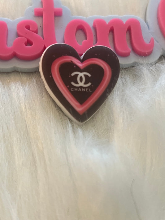 Pink Black Heart Focal