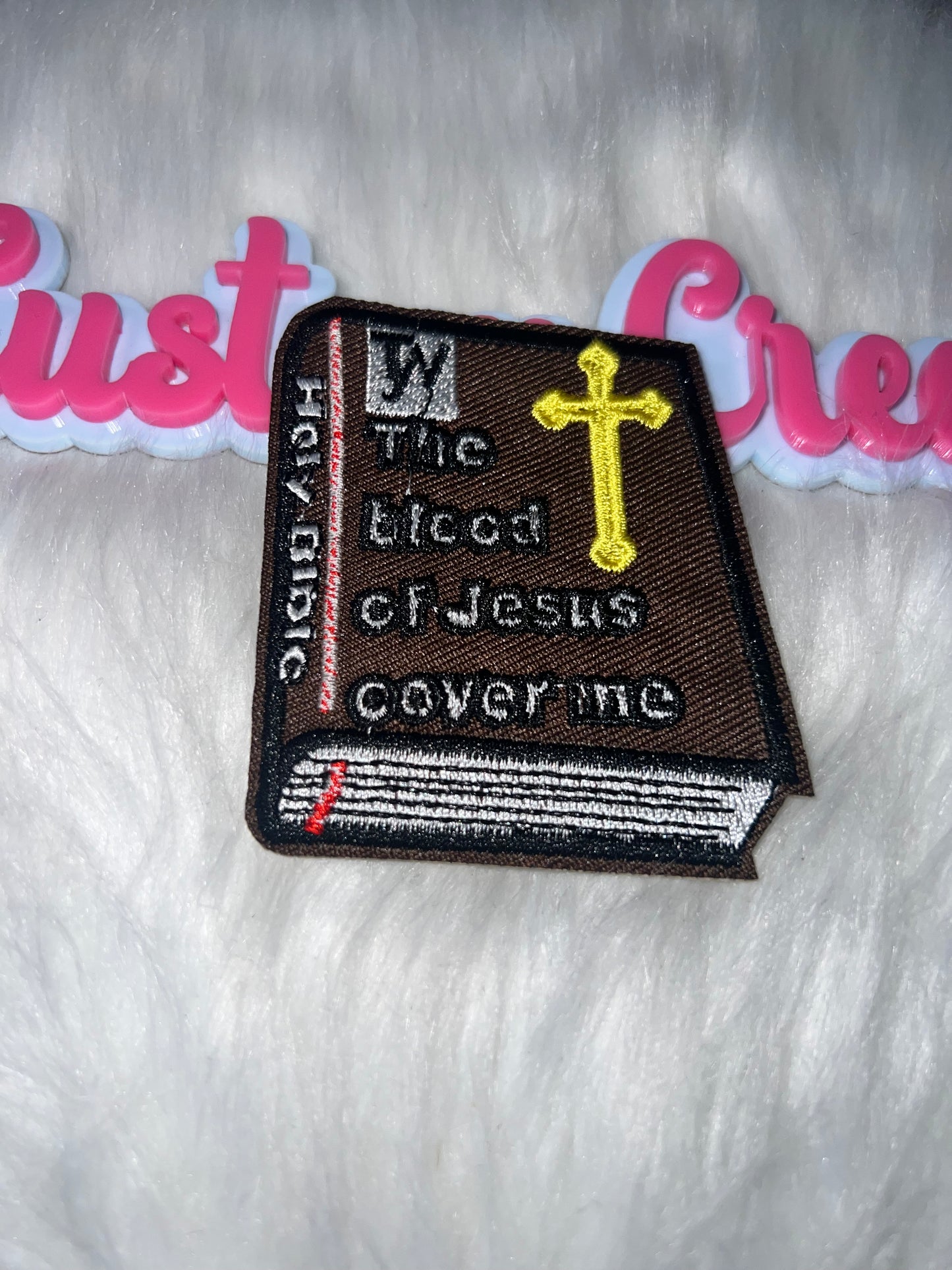 ✝️ The Blood of Jesus Cover Me Patch (Iron-On)