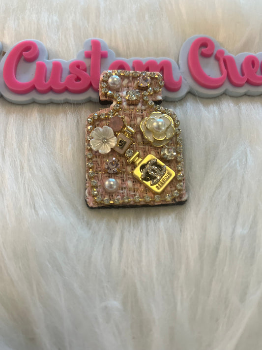Pink CC Perfume Brooch