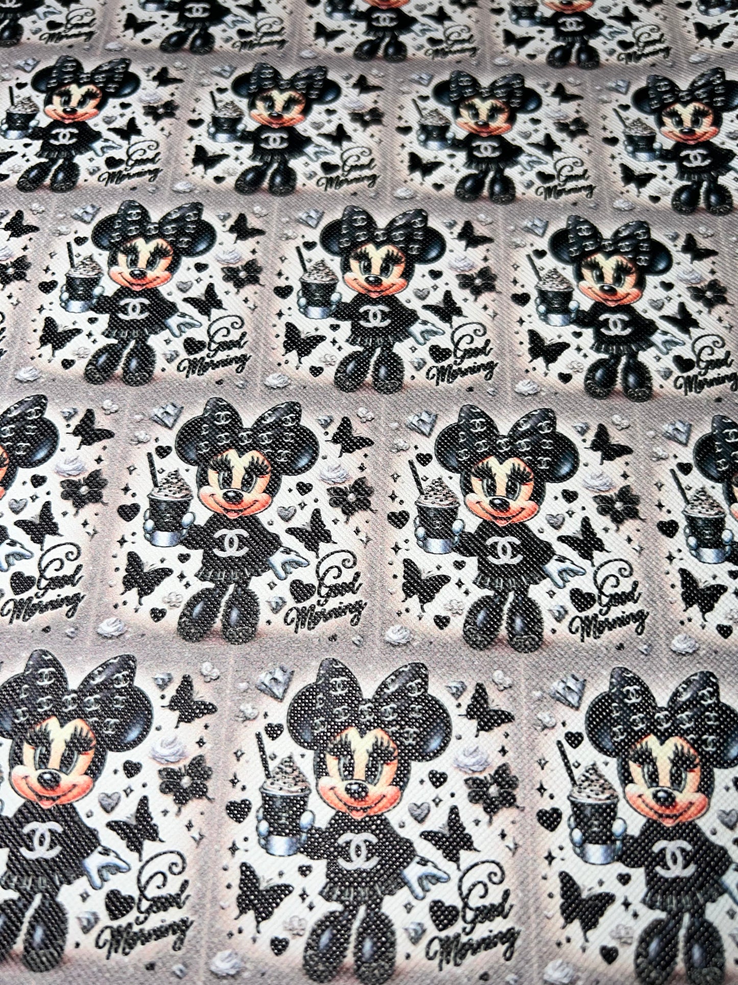 Glam Cartoon Luxe Inspired Faux Leather