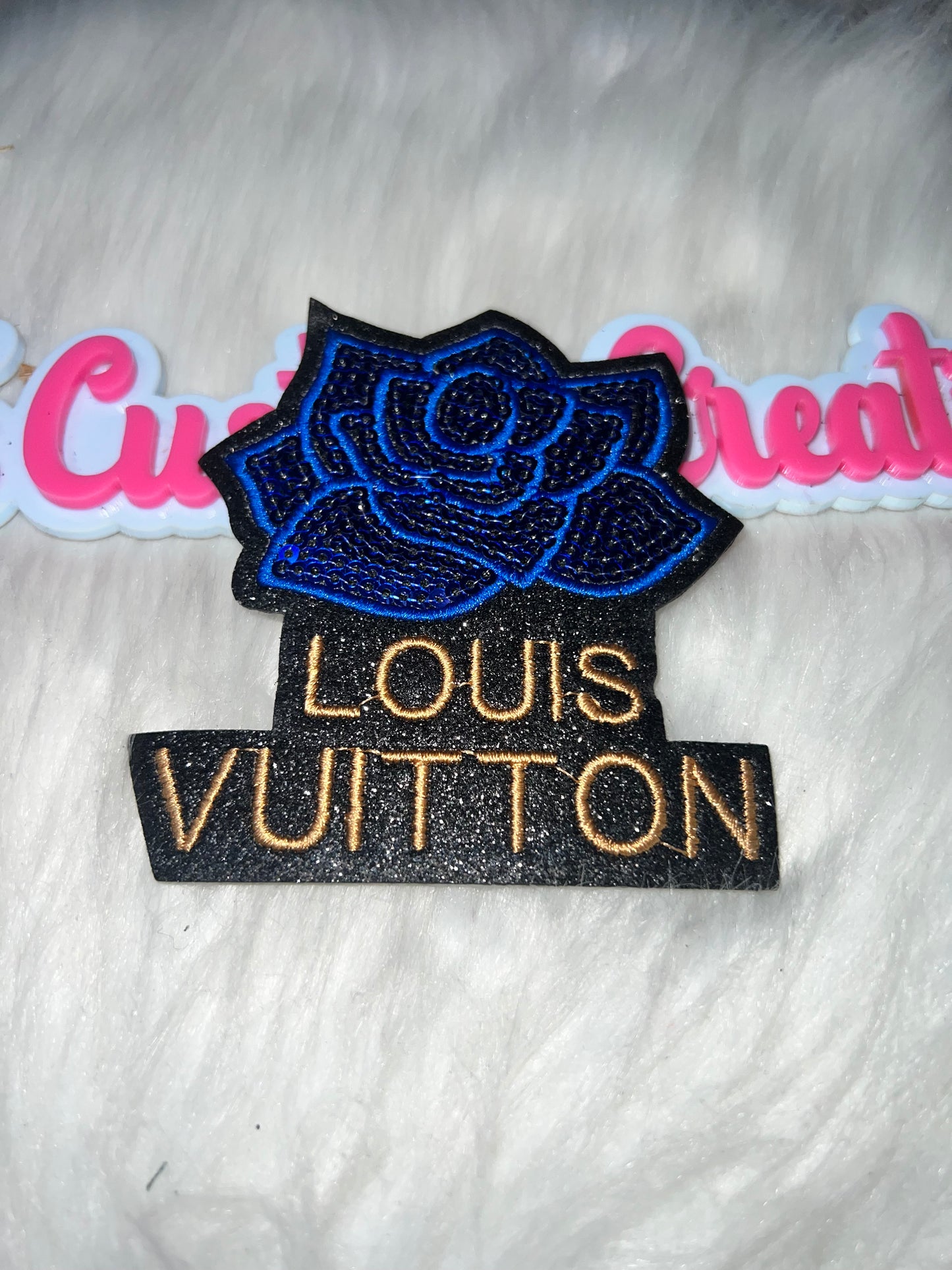 Blue Rose “LV” Inspired Patch