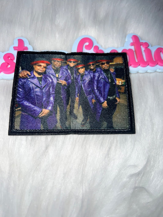 NE Purple Outfit Patch – Retro Iron-On Patch