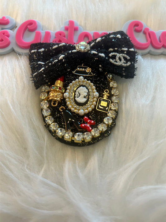 Bow tie Black CC Lady Brooch