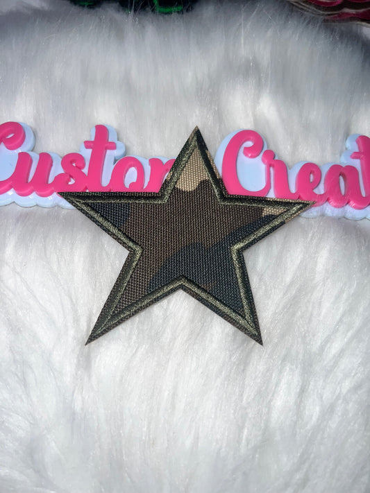 🪖 Camo Star Patch (Iron-On)