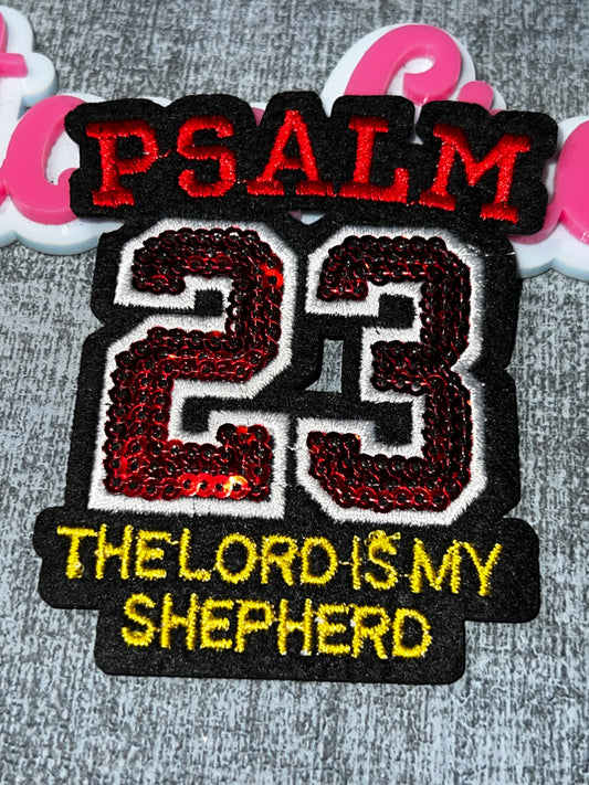 Psalm 23 The Lord Is My Shepherd Embroidered Patch – Inspirational Applique