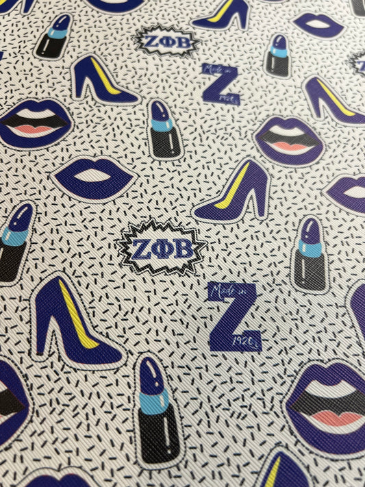 Blue White Heel Zeta
