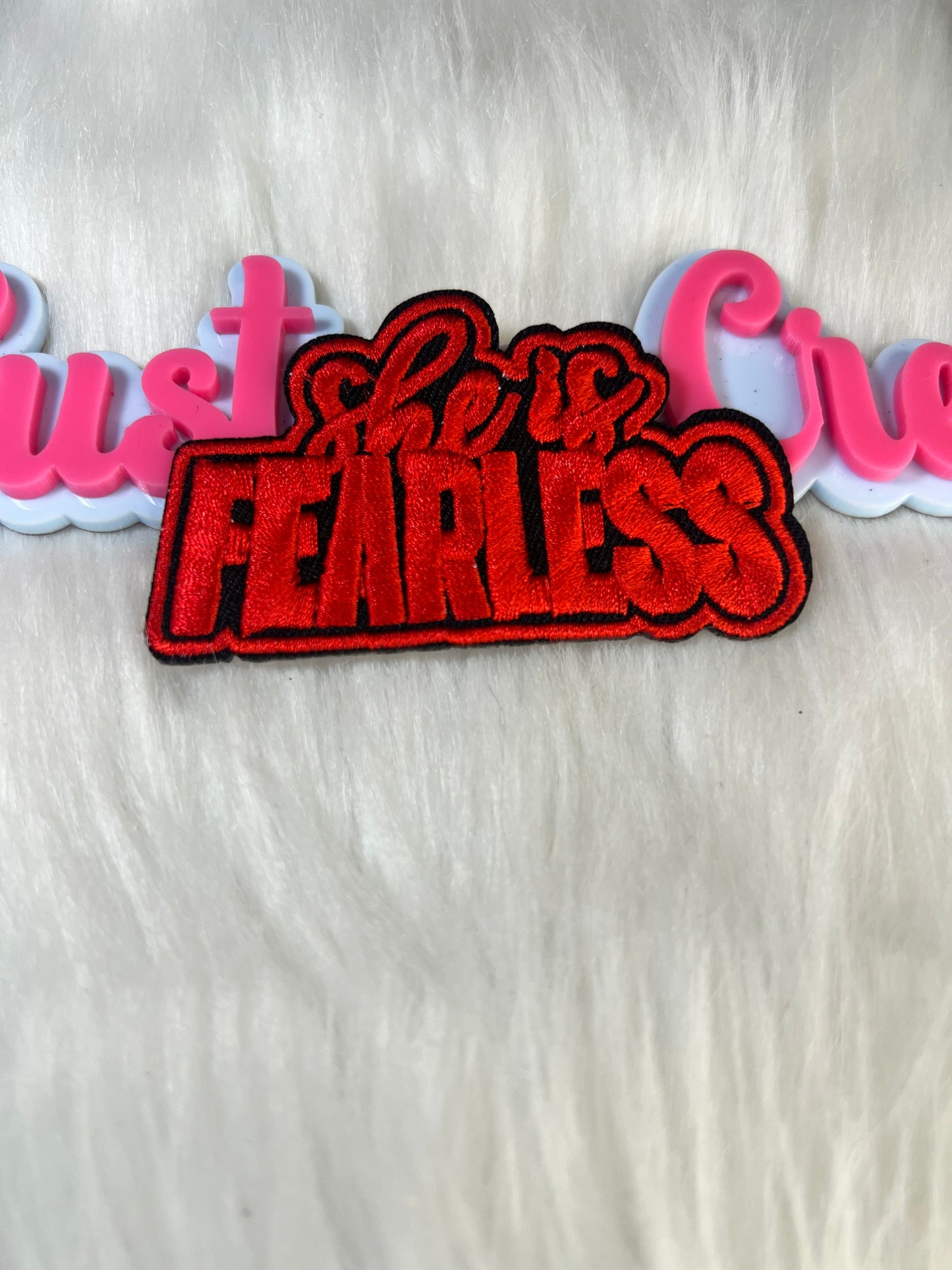 🔥 Red She Is Fearless Patch