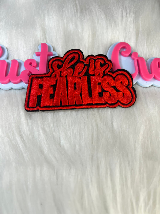 🔥 Red She Is Fearless Patch