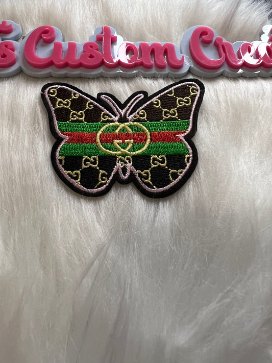 Pink trim Brown GG Butterfly