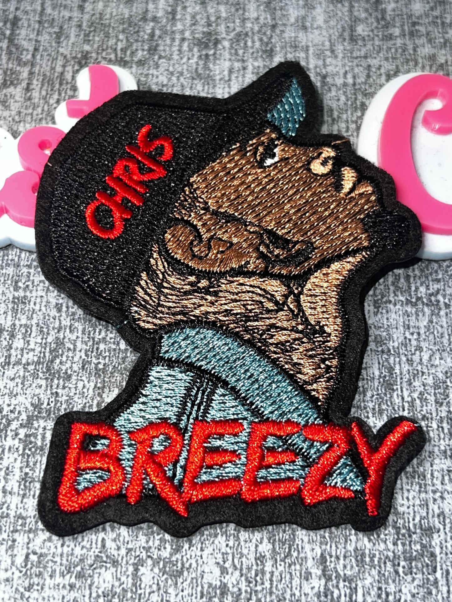 Stay Breezy Graphic Patch – Embroidered Applique
