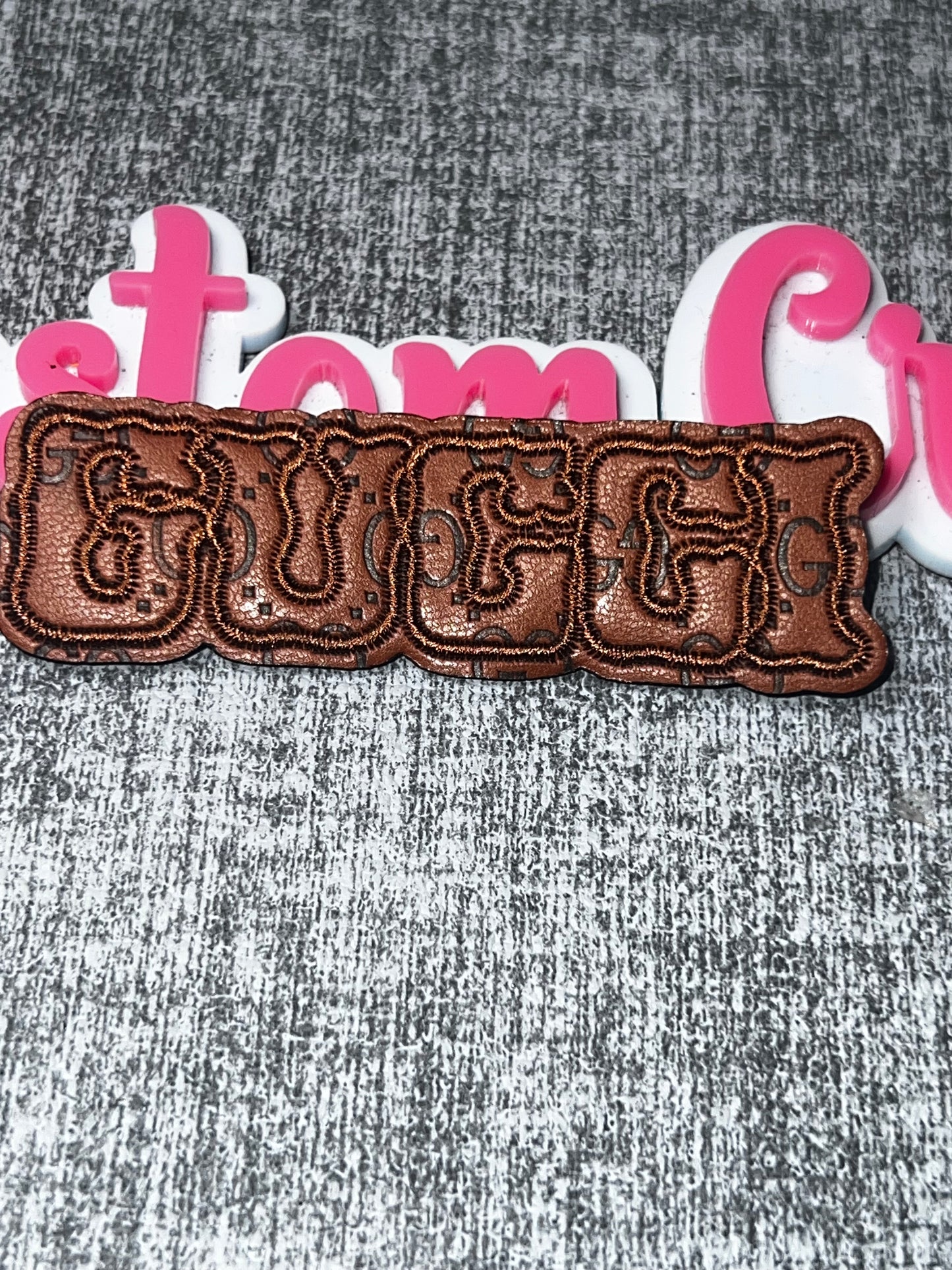 Block Letter Patch | Iron On Embroidered Applique, Statement DIY Patch, Jacket Bag Hat Patch