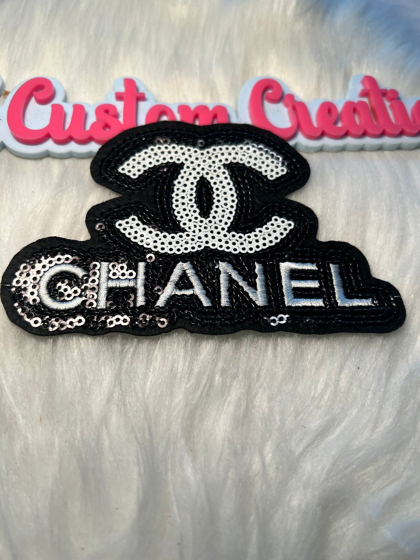 Sequin Black White CC