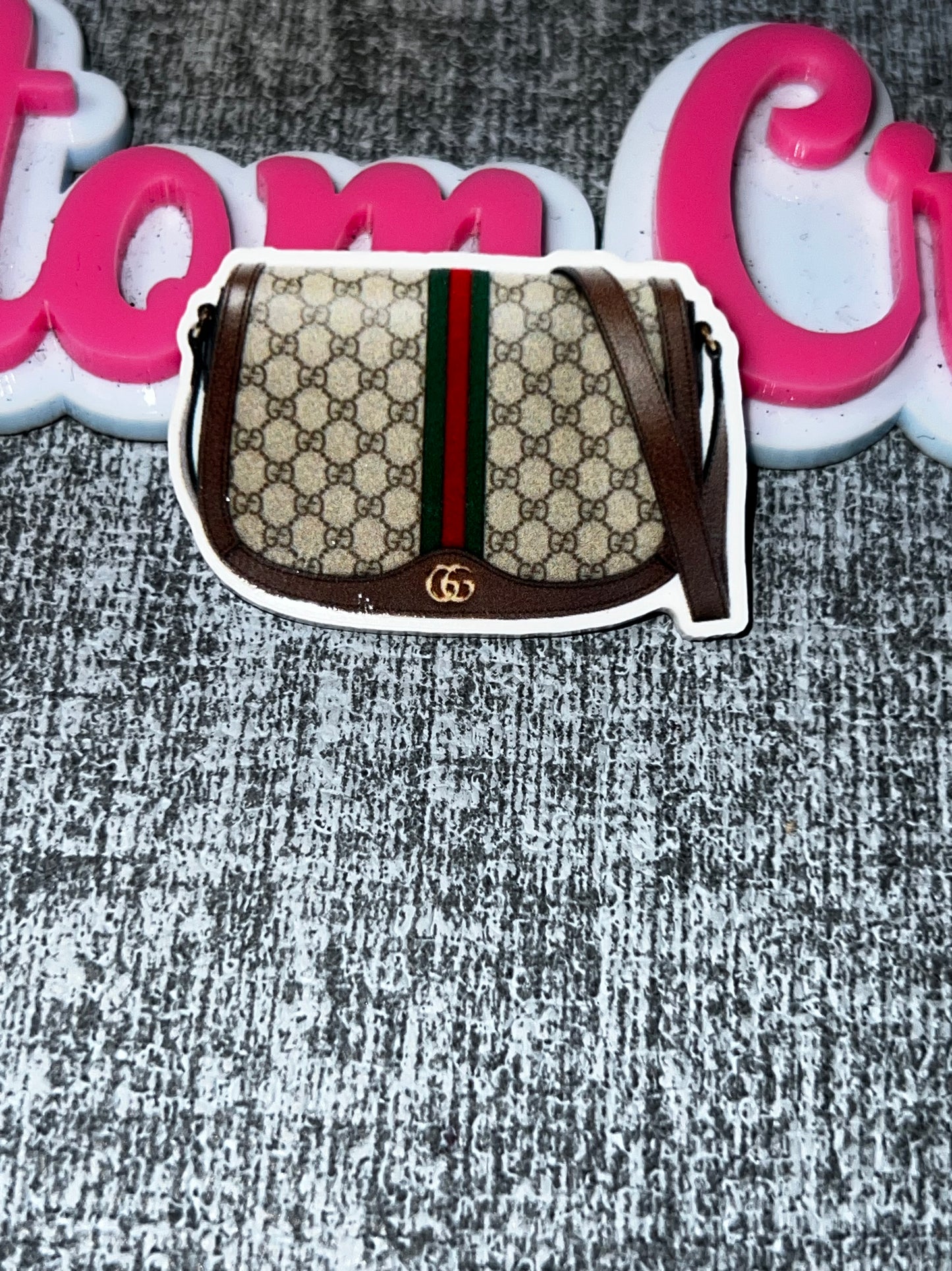 Fashion Purse Acrylic Planar – Glam Handbag Craft Embellishment: