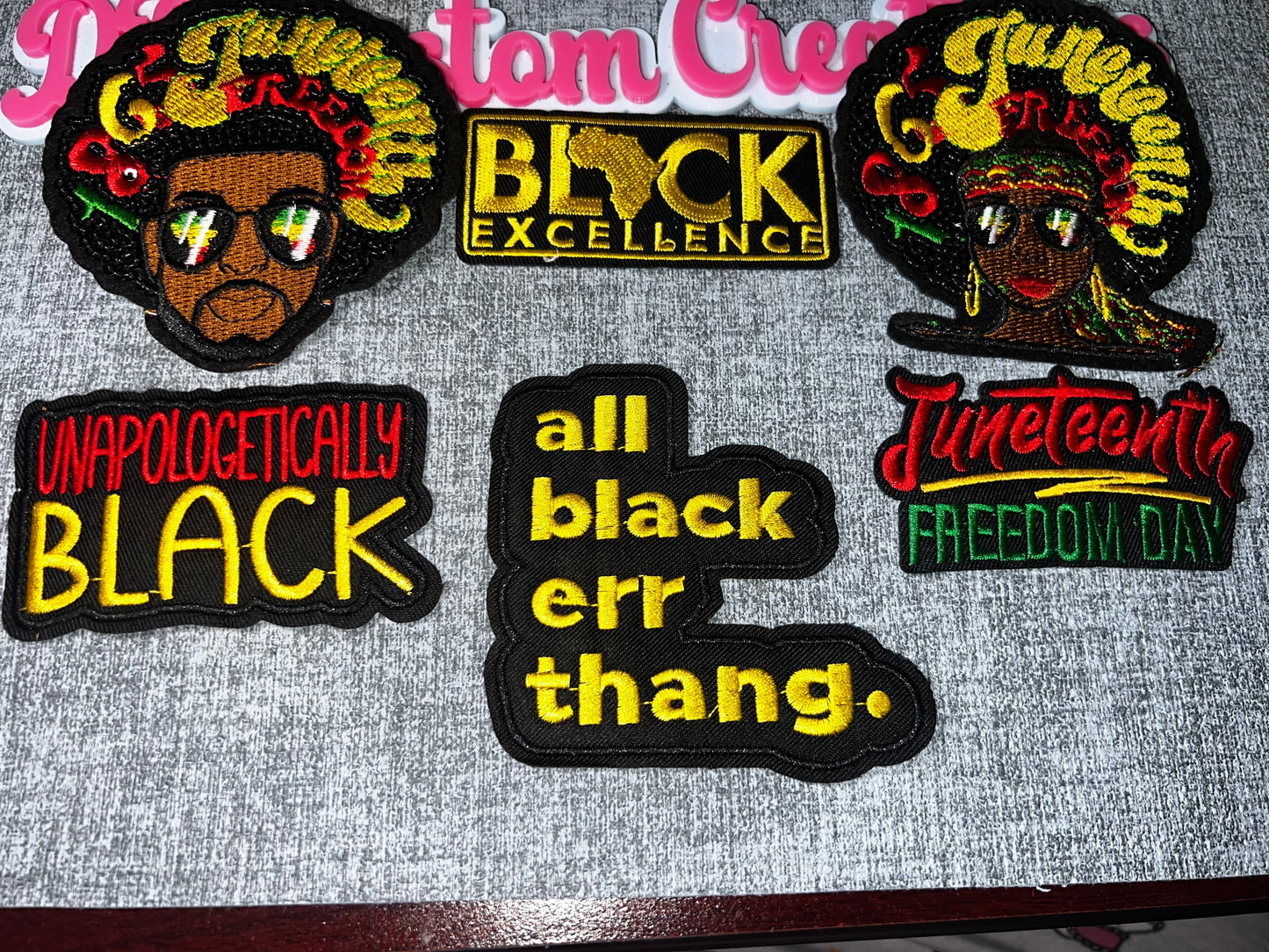 Black Excellence Embroidered Patch Bundle