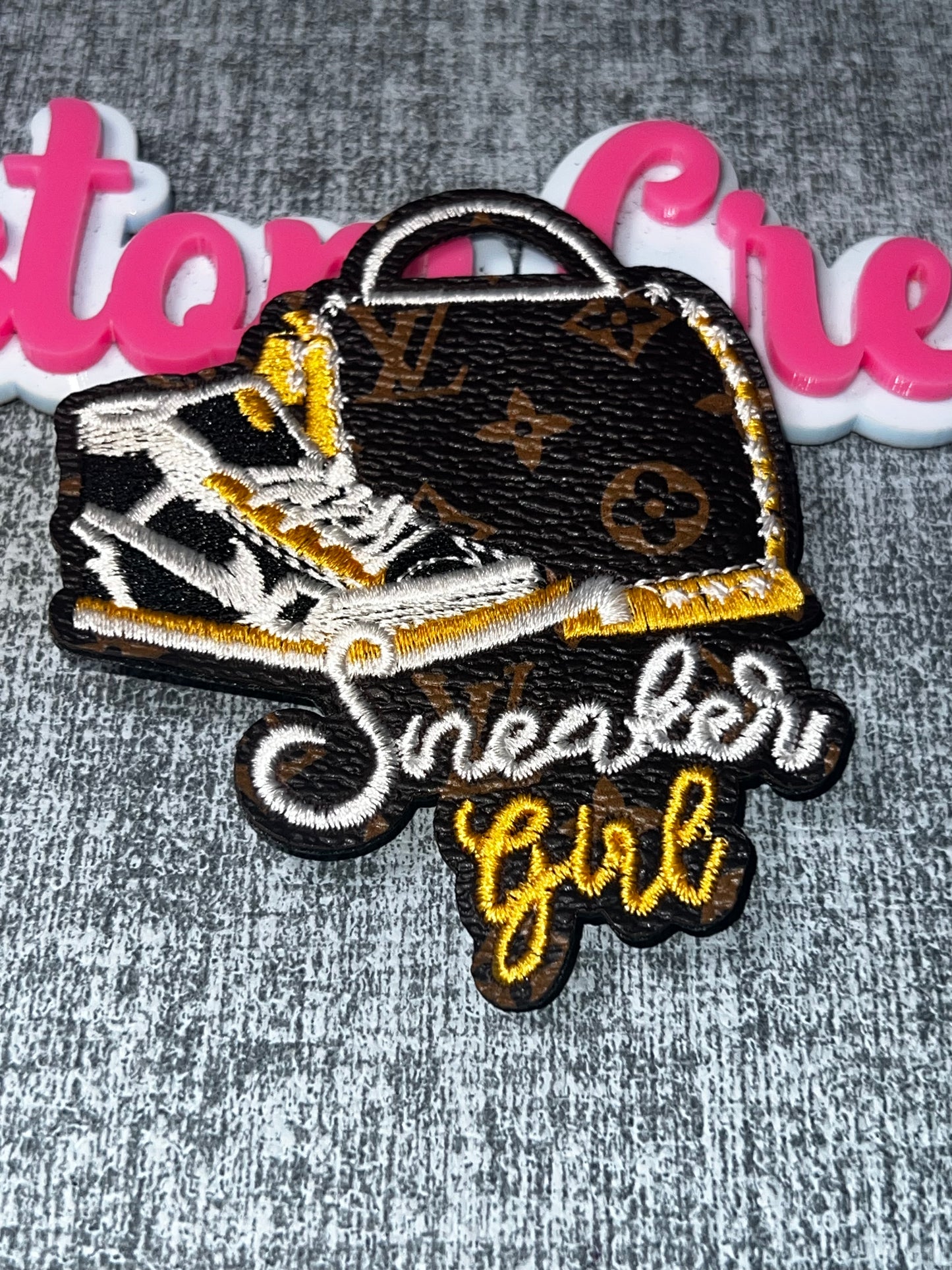 Sneaker & Handbag Patch – Fashion Inspired Embroidered Applique