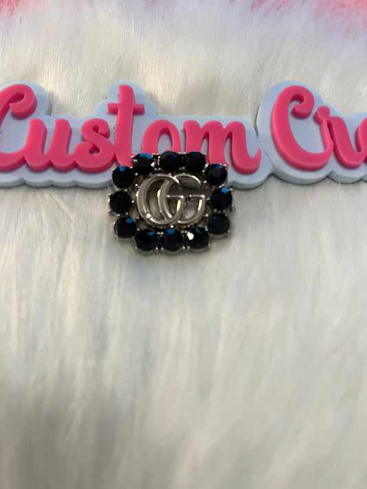 Silver Black GG Bling