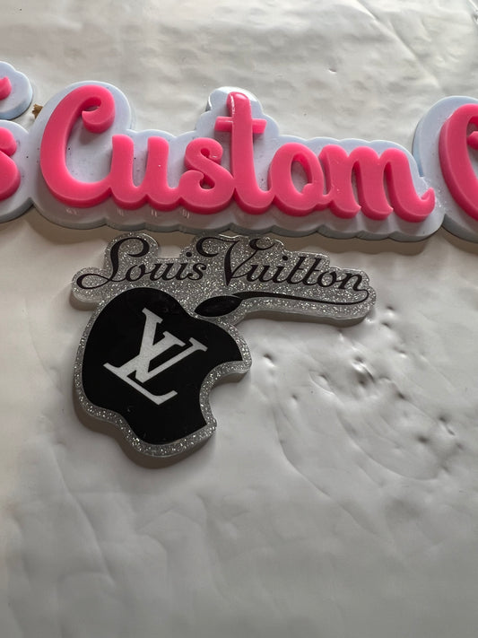 Black Silver Glitter LV