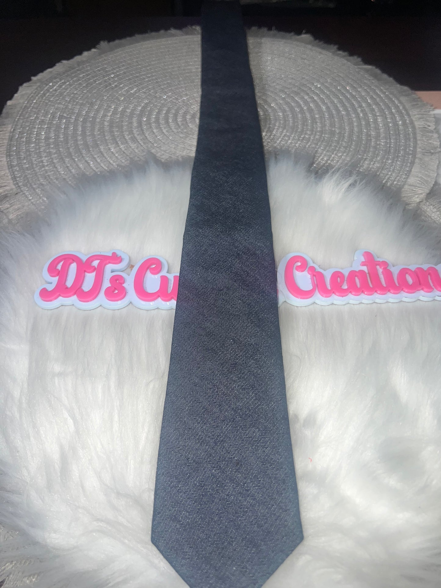 Medium Blue Denim Necktie