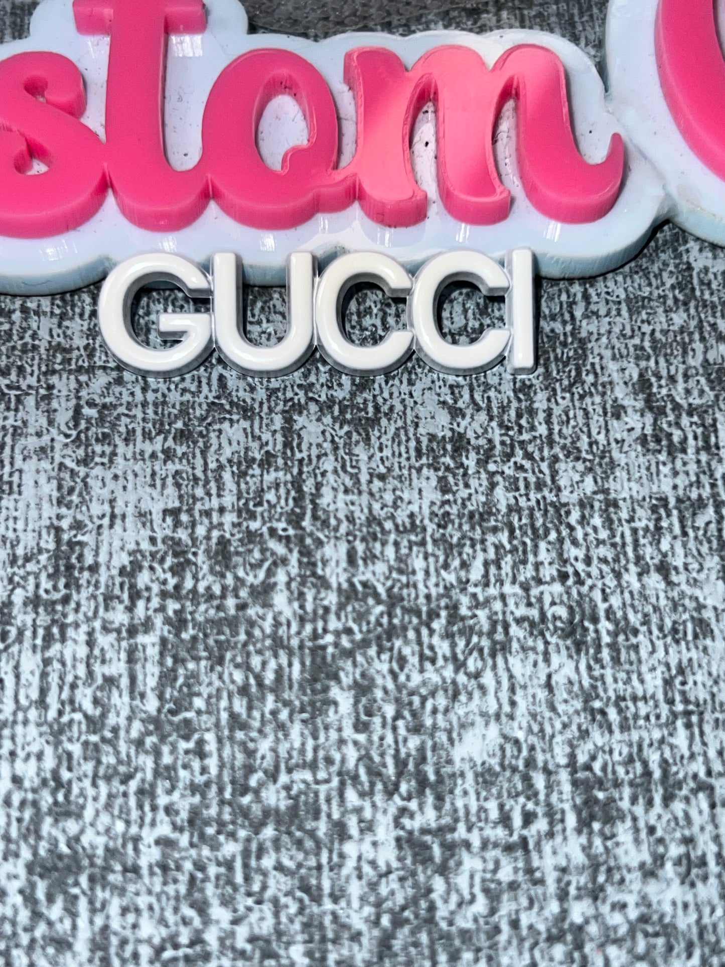 White Luxe Letter Charm – Minimal Designer Style Embellishment