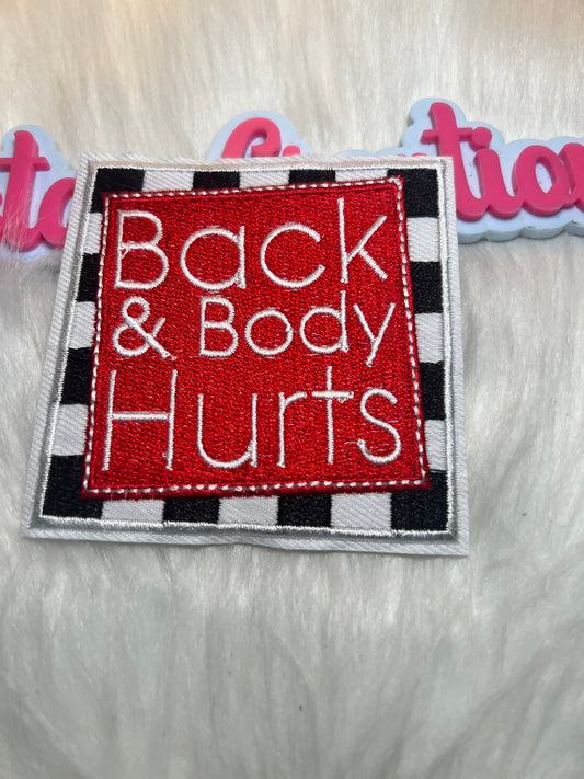 Back & Body Hurts Red