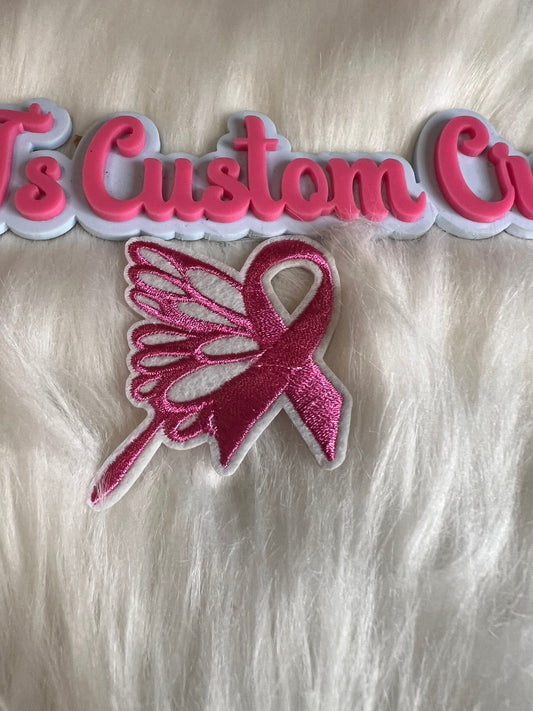 Pink Butterfly Ribbon Cancer